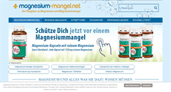 Desktop Screenshot of magnesium-mangel.net