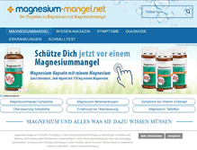 Tablet Screenshot of magnesium-mangel.net